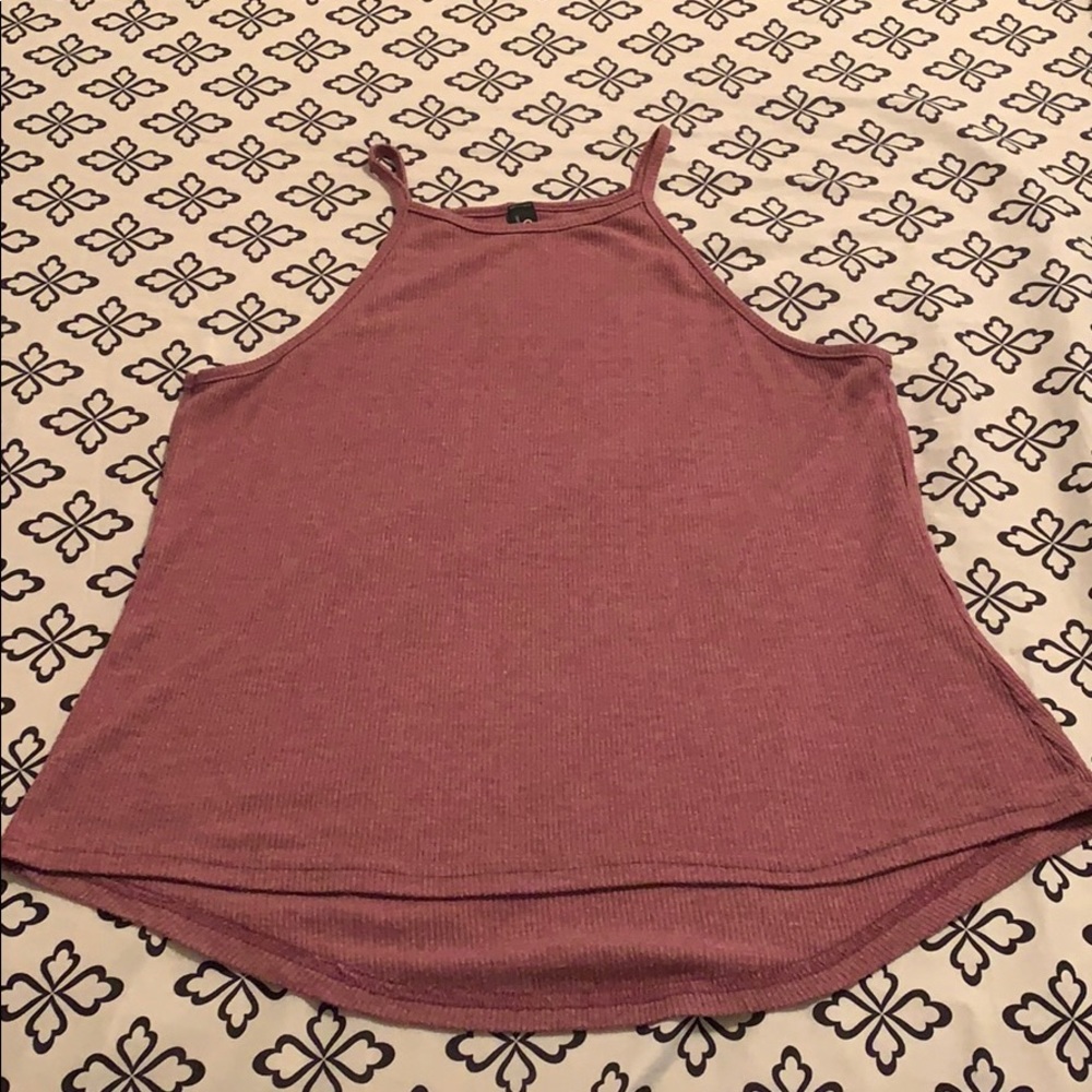 Choies Dark fuschia halter tank top